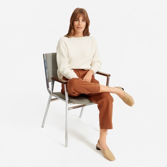 Everlane The Straight Leg Crop Cocoa Brown Jeans Size 6 - Picture 4 of 11